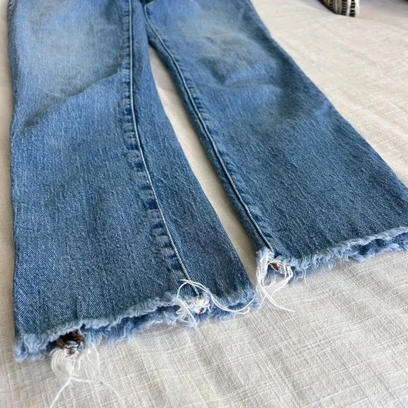 Madewell Blue Straight Leg Jeans Classic Style - Picture 4 of 6